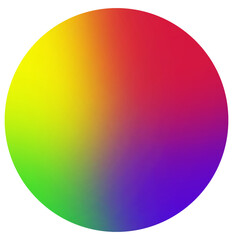 PNG CMYK circle, digital element, transparent background