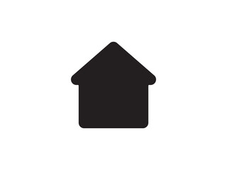 Icon a house representation, isolated against a clean background. This simple vector symbol evokes a sense of warmth and security, embodying the concept of home.