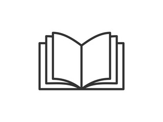 Vector illustration of a library theme icon with book