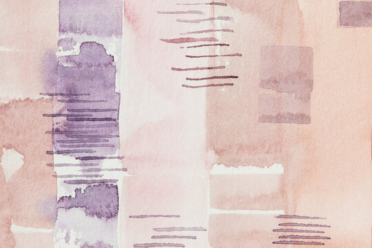 Soft beige watercolor background. Original painting watercolor 