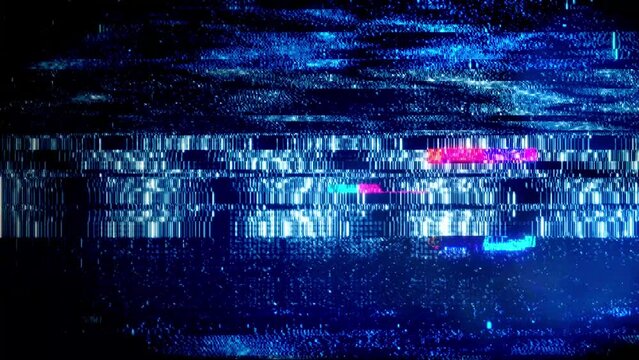 A background or overlay texture of distorted digital glitch effects.