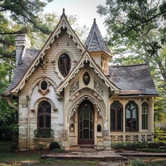 Fototapeta premium Charming House in Woods