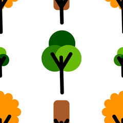 Cute vector tree background decoration picture