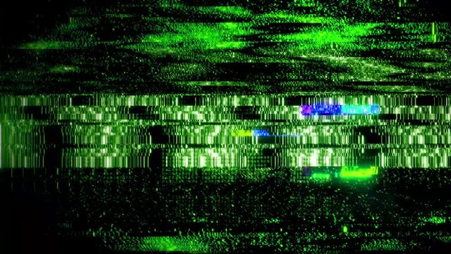 A background or overlay texture of distorted digital glitch effects.