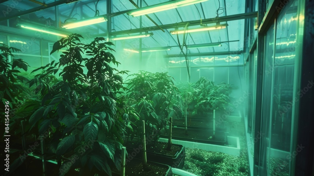 Poster a computerized co2 management system activating a series of vents in a greenhouse optimizing the atm