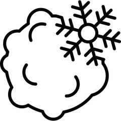 Obraz premium Snowball Icon