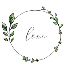 PNG botanical love Instagram story highlight cover, transparent background