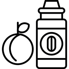 Peach Juice Icon