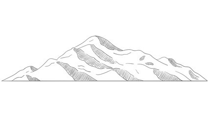 Mountain shape for logo transparent png