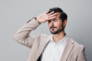 suit man business businessman work sad employee crazy angry screaming boss