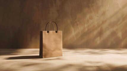 classic minimalist design of paper bag for a luxury brand