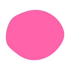 Png pink circle shape design element