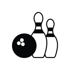 Bowling vector icon