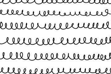 Spiral lined pattern png, transparent background, doodle ink design