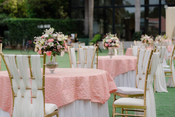 Magnificent decoration of a wedding ceremony