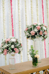Magnificent decoration of a wedding ceremony
