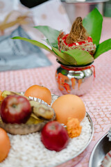 haldi ceremony ritual in Indian wedding
