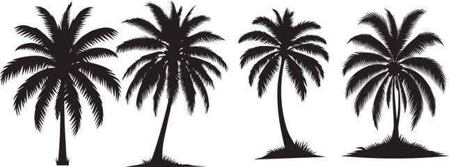 Obraz premium silhouette of tree vector