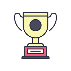 Trophy vector icon