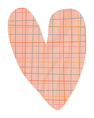 Heart png cute paper cut icon, transparent background