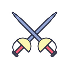 Fencing vector icon