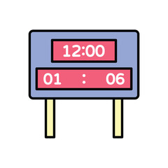 Fototapeta premium Scoreboard vector icon