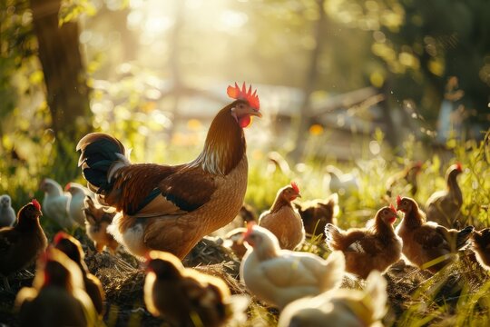 Poultry on the Farm: A Glimpse of Rural Life
