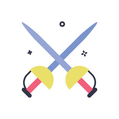 Fencing vector icon