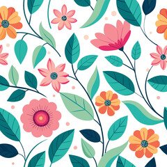 Floral seamless pattern .