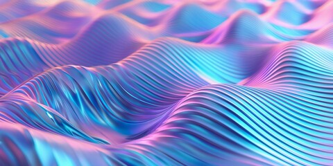 Obraz premium Abstract background with translucent, flowing shapes in pastel purple and blue tones. Tech, science, and beauty concept. Banner with copy space.