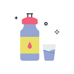 Water Bottle vector icon