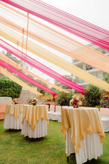 Magnificent decoration of a wedding ceremony
