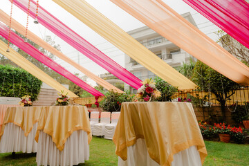 Magnificent decoration of a wedding ceremony