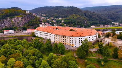 View of the city of Decin, Czech Republic © Jaroslav