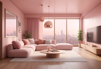 Photo modern style conceptual interior room 3d illustration