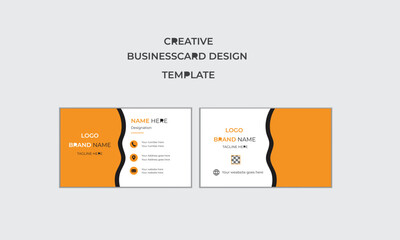 modern visiting card and simple business card template.