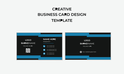modern visiting card and simple business card template.