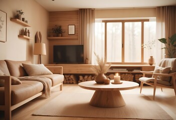 Fototapeta premium Photo modern style conceptual interior room 3d illustration