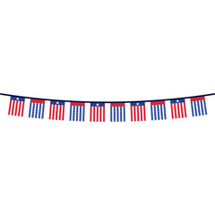Obraz premium America Bunting Hanging Illustration