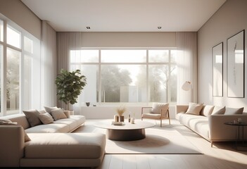 Photo modern style conceptual interior room 3d illustration