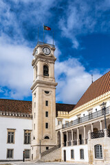 Obraz premium University of Coimbra courtyard, former Royal Palace at Coimbra, Portugal