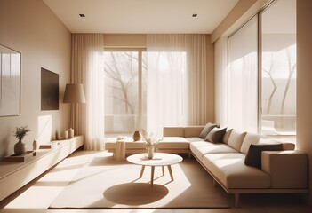 Photo modern style conceptual interior room 3d illustration