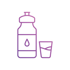 Water Bottle vector icon