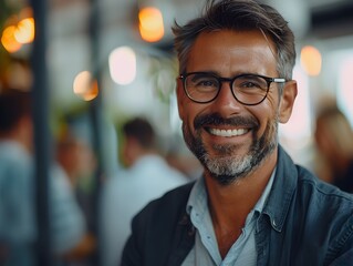 Obraz premium Business Leader Fostering Positive Work Environment Through Casual Chat With Employees