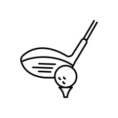 Golf vector icon