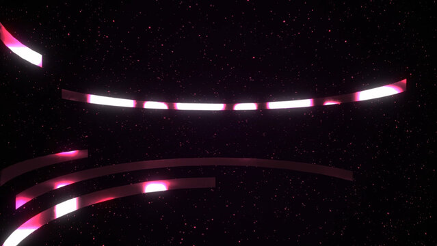Curve Line Stars Falling Loop Background 4K 1:1 16:9 9:16