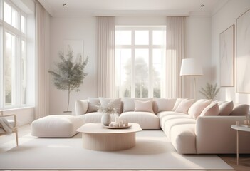 Photo modern style conceptual interior room 3d illustration