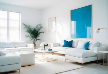 Photo modern style conceptual interior room 3d illustration