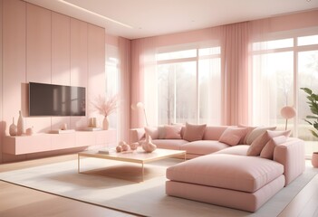 Photo modern style conceptual interior room 3d illustration