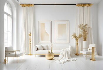 Photo modern style conceptual interior room 3d illustration